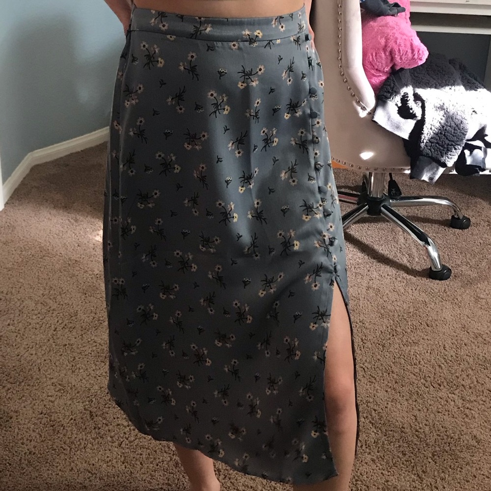 hollister midi skirt